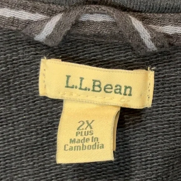 L.L. Bean Women’s Peaks Island Cotton 1/4 Zip Pullover Size 2X - Picture 6 of 9